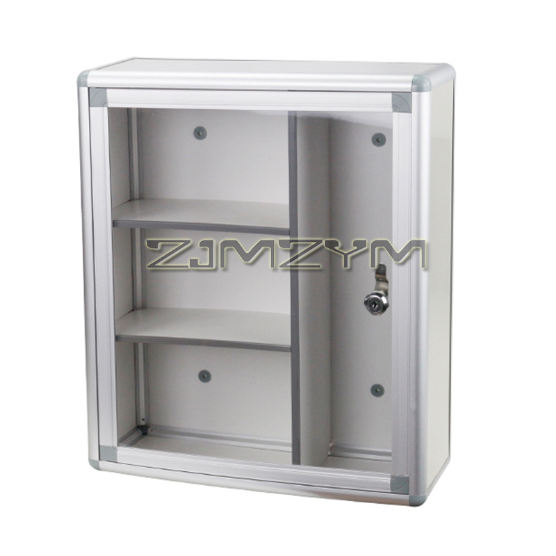 Medicine Cabinet Lock - Przenośna apteczka ze stopu aluminium Szafka